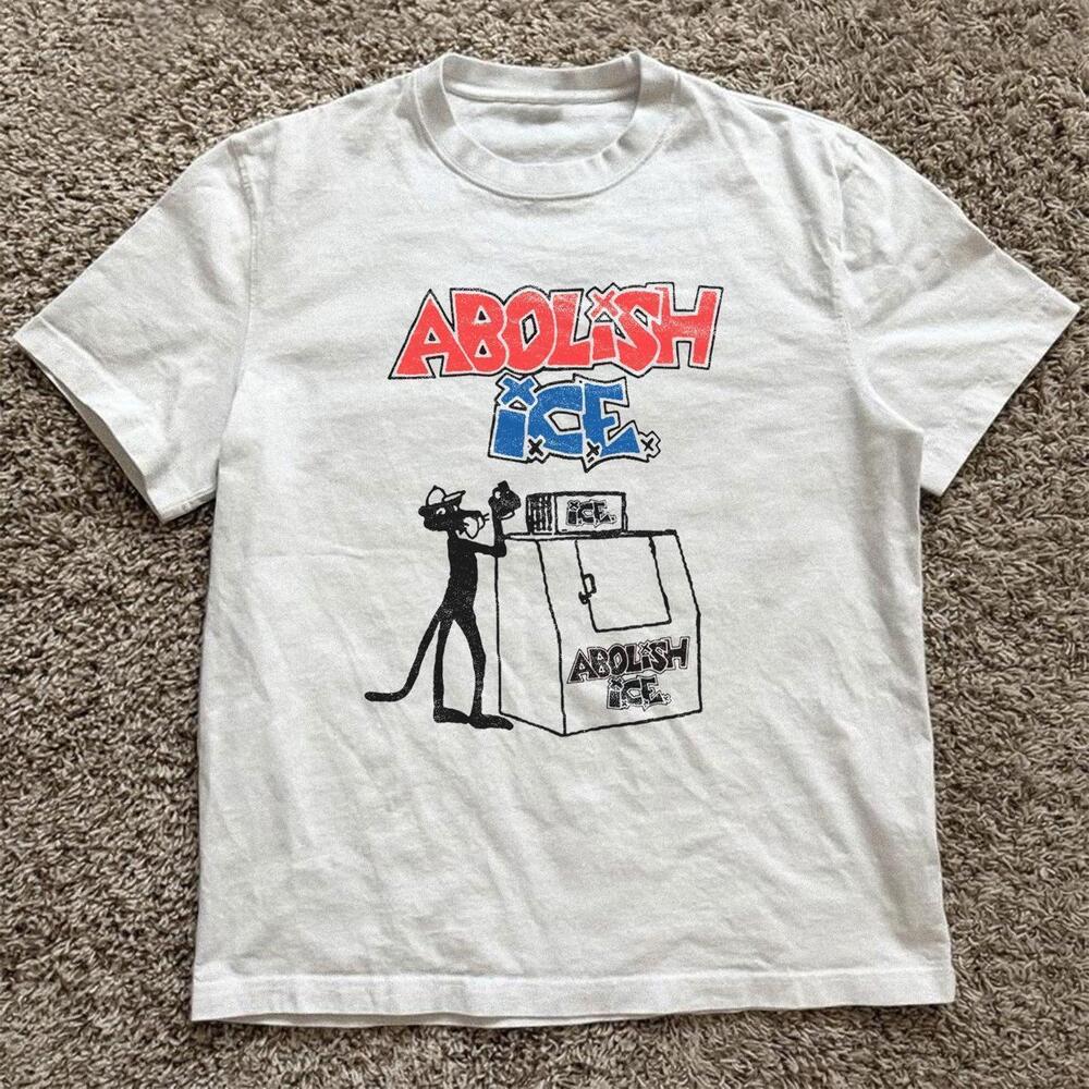 White Abolish Ice Panther Tee